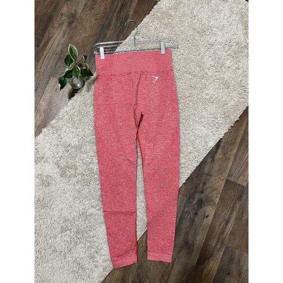 Gymshark Size Medium Pink Heather High Waisted Seamless Vital Leggings - Picture 1 of 5
